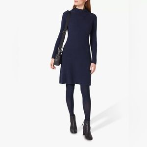 HOBBS LONDON Knit Fit & Flare Mini Dress